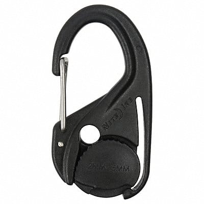 Cam Hook 2-3/5 in Plastic Black