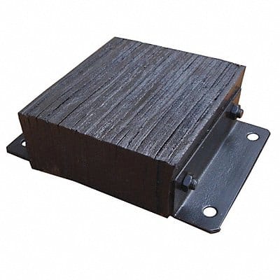 Dock Bumper 12x4-1/2x16 in Rubber