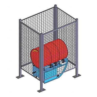 Drum Safety Enclosure BE Steel Gray