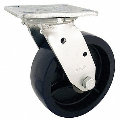 Swivel Plate Caster Rubber 6 in 820 lb.