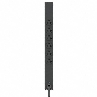 PDU 125V 6 Outlet 6 ft Black