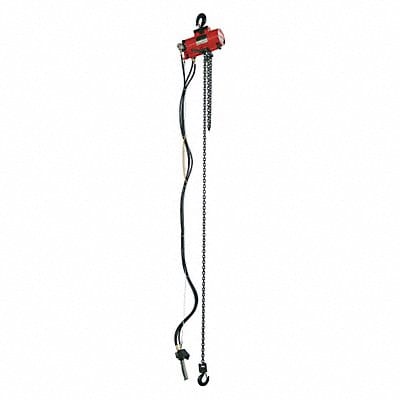 Air Chain Hoist 500 lb.Cap. 20 ft.Lift