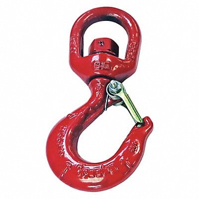 Swivel Hook Carbon Steel 1500 lb Red