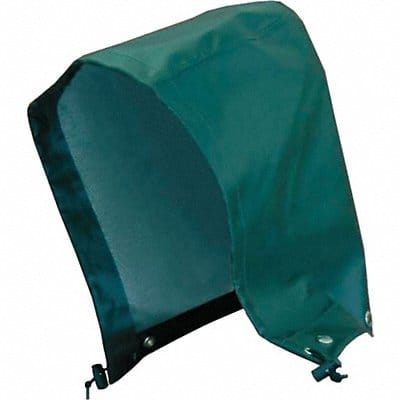 Rain Hood Green Snaps Polyester/PVC