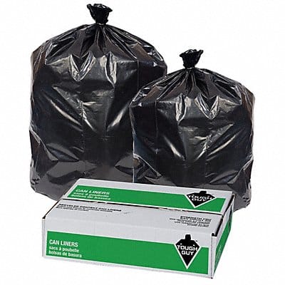 Trash Bags 44 gal Black PK100