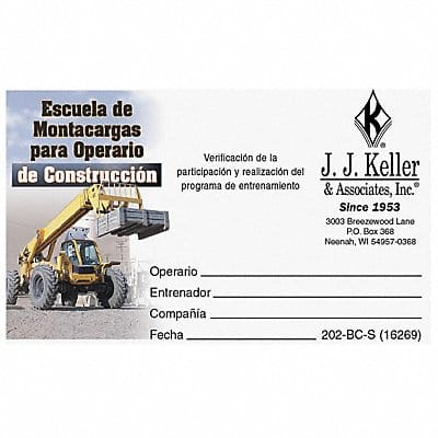 Wallet Card Workplace Safety PK50