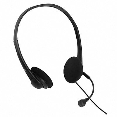 Telephone Headset Binaural Black