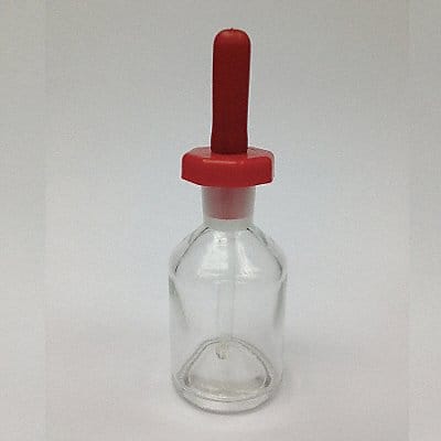 Dropper Bottle 132 mm H Clear PK12