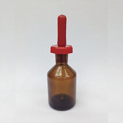 Dropper Bottle 132 mm H Amber PK12