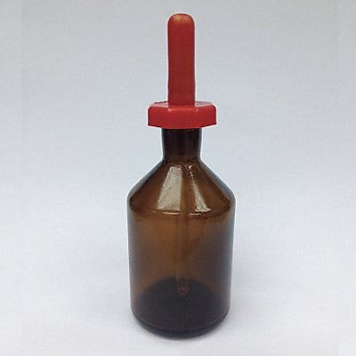 Dropper Bottle 153 mm H Amber PK12