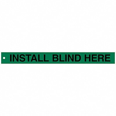 Isolation Blind Tags 2in.Hx20in.W PK25