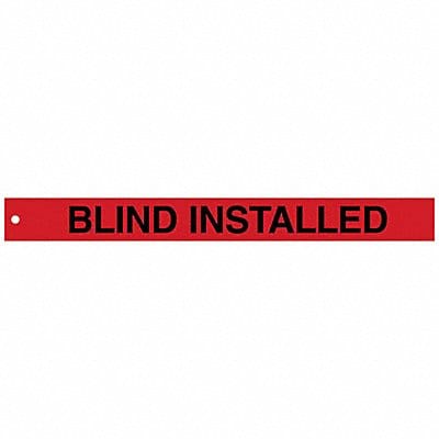 Isolation Blind Tags 2in.Hx20in.W PK25