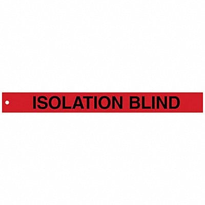 Isolation Blind Tags 2in.Hx20in.W PK25