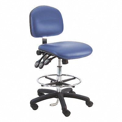 Ergonomic Chair Vinyl Blue