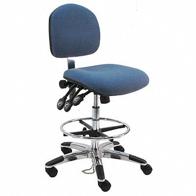 Ergonomic Chair Fabric Blue