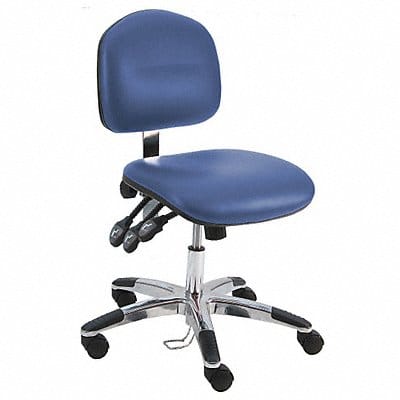 Ergonomic Chair Vinyl Blue