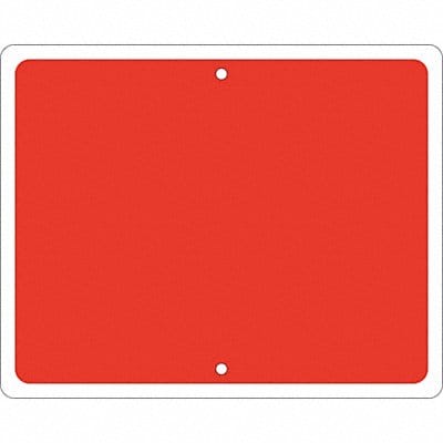 Railroad Sign 12 in x 15 in Red No Text