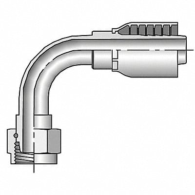 Crimp Fitting 90 Deg 1 ID F BSPP