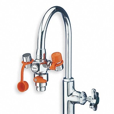 Eyewash w/Diverter Faucet Mount 4-1/4 W