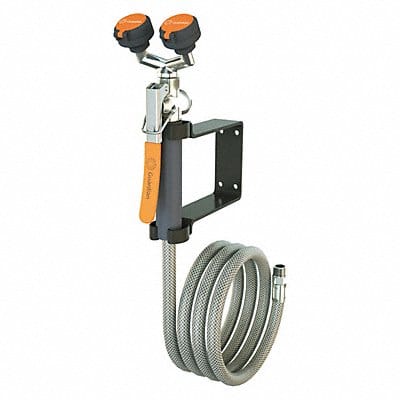 Dual Head Drench Hose Wall Mount 8 ft.