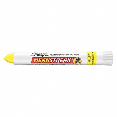 D7948 Permanent Marking Stick Ylw Bullet PK12