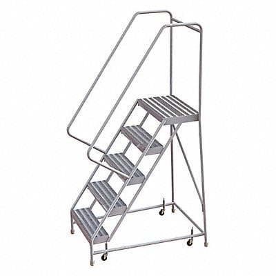 Rolling Ladder 5 Steps Serrated Tread