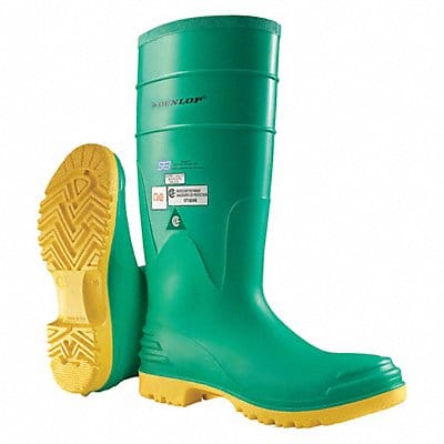 D0328 Rubber Boot Men s 10 Knee Green PR