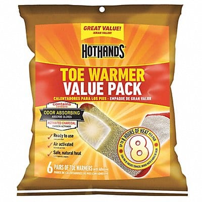 Toe Warmer 3-1/2in .x 2-3/4in. PK6