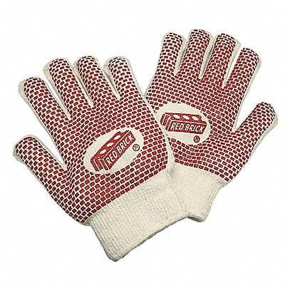 Knit Gloves L Beige/White PK12