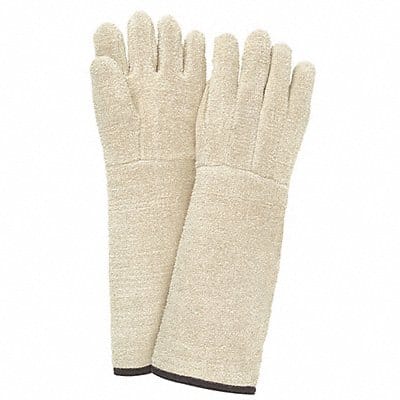 Heat-Resistant Gloves L Brown/White PK12