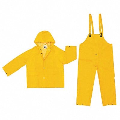 Rain Suit w/Jacket/Bib Unrated Yellow M