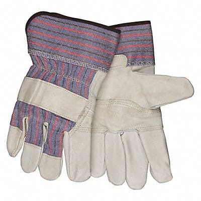 Leather Gloves Beige L PK12