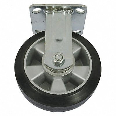 Mold-On Rubber Rigid Caster 6 In