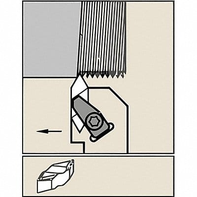 Thread Turning Toolholder NSUR2525M4Q