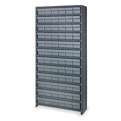 D5599 Enclosed Bin Shlvng 18x75x36in Gray