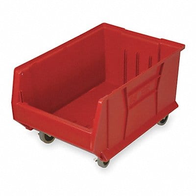 E4548 Mobile Bin Red Polypropylene 11 in