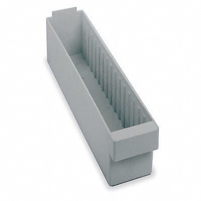 F1580 Drawer Bin Gray Polystyrene 4 5/8 in