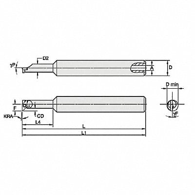 Indexable Boring Bar 0.6300 HSS