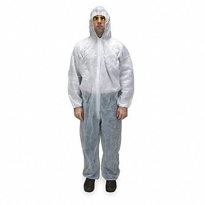 D2177 Coveralls M Wht Polypropylene PK25