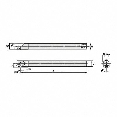 Indexable Boring Bar 0.4070 HSS