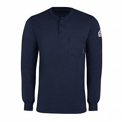 Lsfr Interlock Henley Navy 6.25 Oz