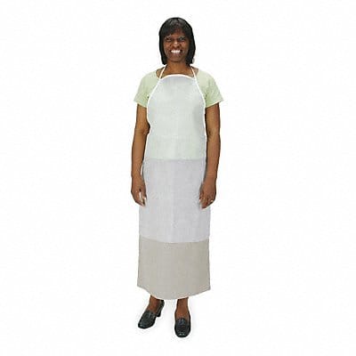 Bib Apron Univ White Polypropylene PK100