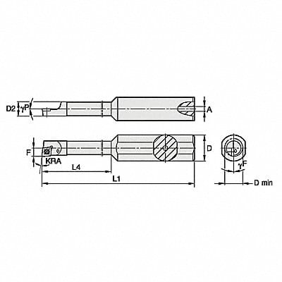 Indexable Boring Bar 0.2850 HSS