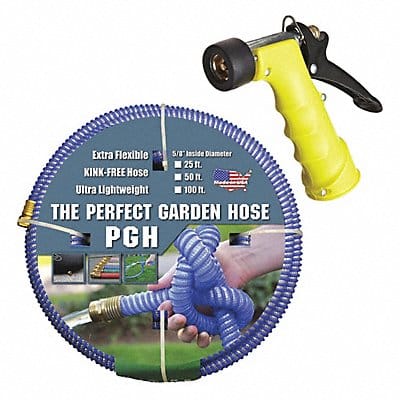 Water Hose w/Nozzle 5/8 x25 ft