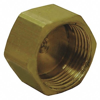 Brass Compression Cap Lead Free 3/8