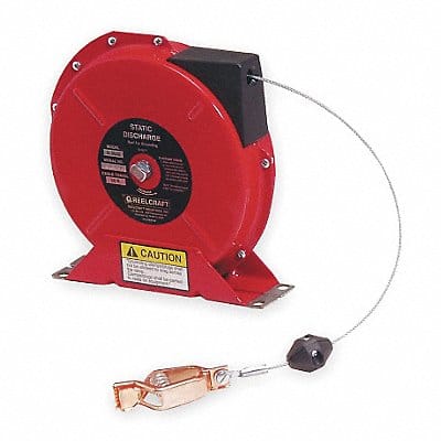 Cable Reel 50 ft Spring Return Red