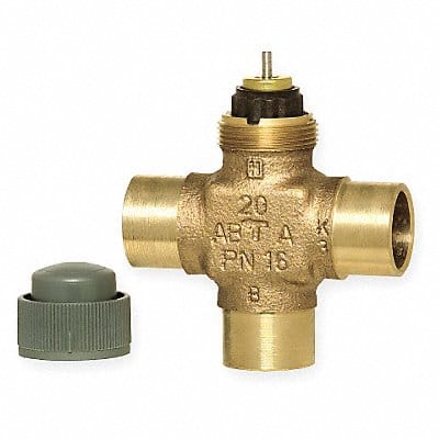 Three-Way Sweat Valve 3/4 In 4.9 Cv