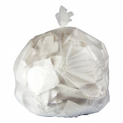 Trash Bag 30X37 10Mic Natural HDPE PK500