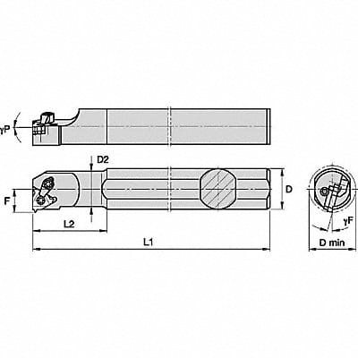 Thread Turning Toolholder S1620LSER3