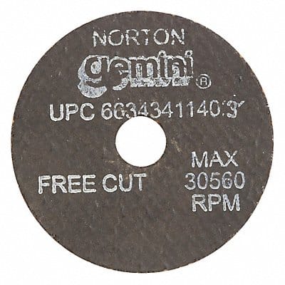 CutOff Whl Gemini 2 x1/8 x3/8 30560rpm